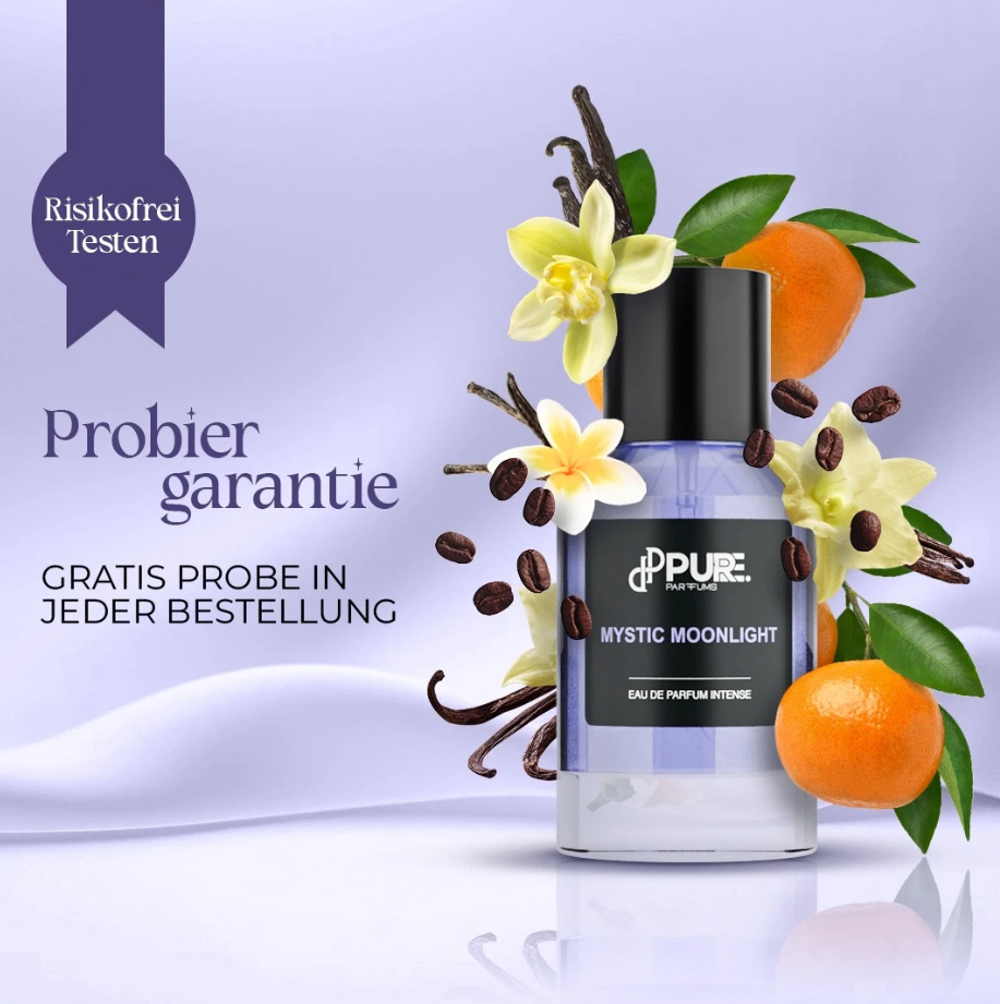 Mystic Moonlight Flakon mit passender Probe – mystischer Duft mit Rückgabe-Garantie