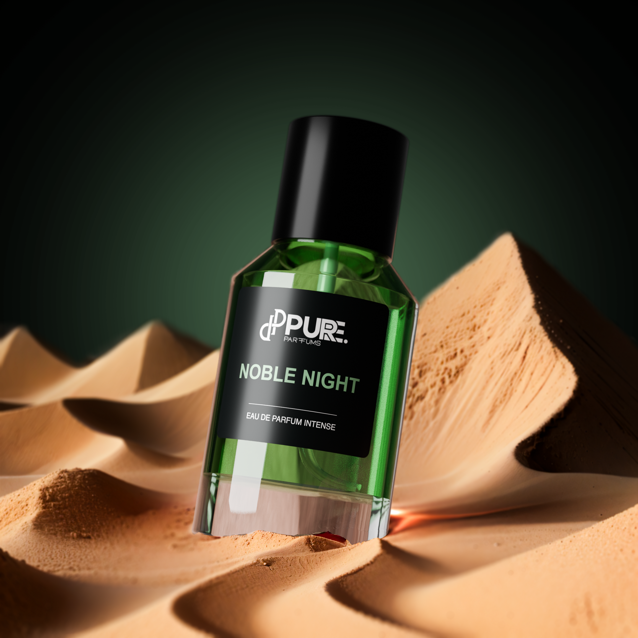Noble Night von PURE. Parfums edler grüner Männerduft mit passender Probe zum risikofreien Testen